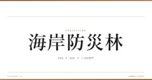 海岸防災林 | 樹を木に - Forest Eight