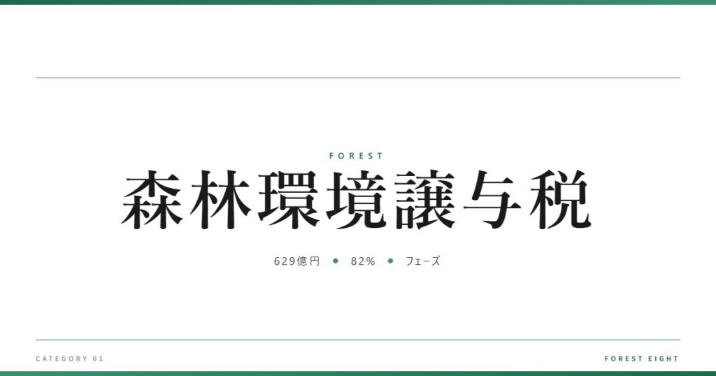 森林環境譲与税 | 森と所有 - Forest Eight