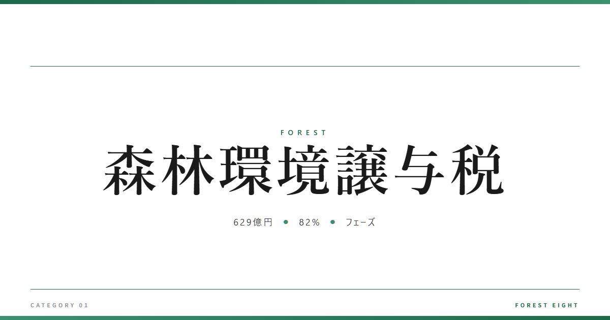 森林環境譲与税 | 森と所有 - Forest Eight