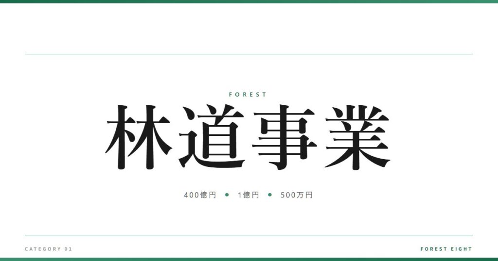 林道事業 | 森と所有 - Forest Eight