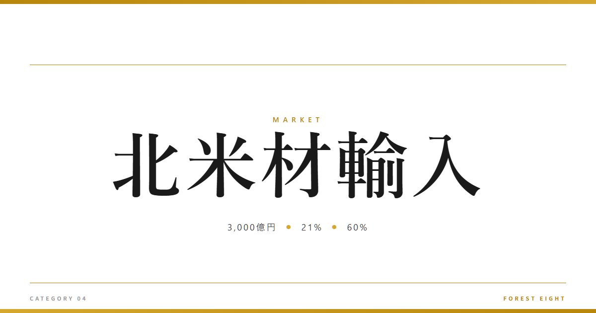 北米材輸入 | 経済とのつながり - Forest Eight