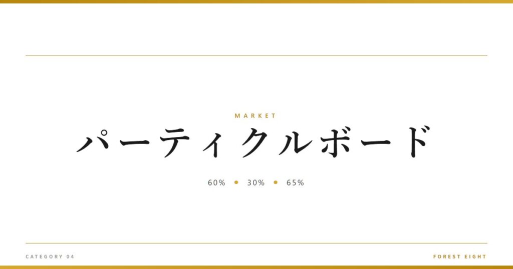 パーティクルボード | 経済とのつながり - Forest Eight