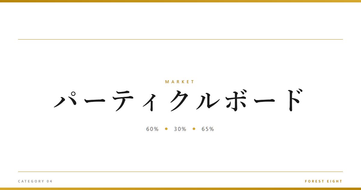パーティクルボード | 経済とのつながり - Forest Eight