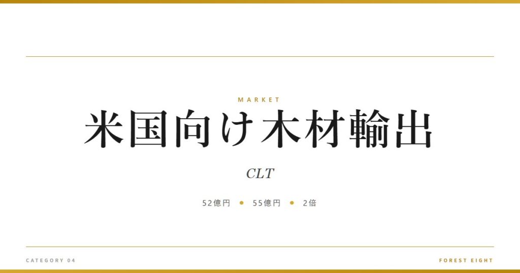 米国向け木材輸出 | 経済とのつながり - Forest Eight