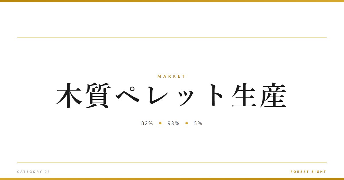 木質ペレット生産 | 経済とのつながり - Forest Eight